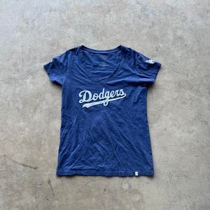 47 brand womens V neck y2k Los angeles Dodgers patch size L